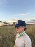 GINGHAM GREEN NECK TIE
