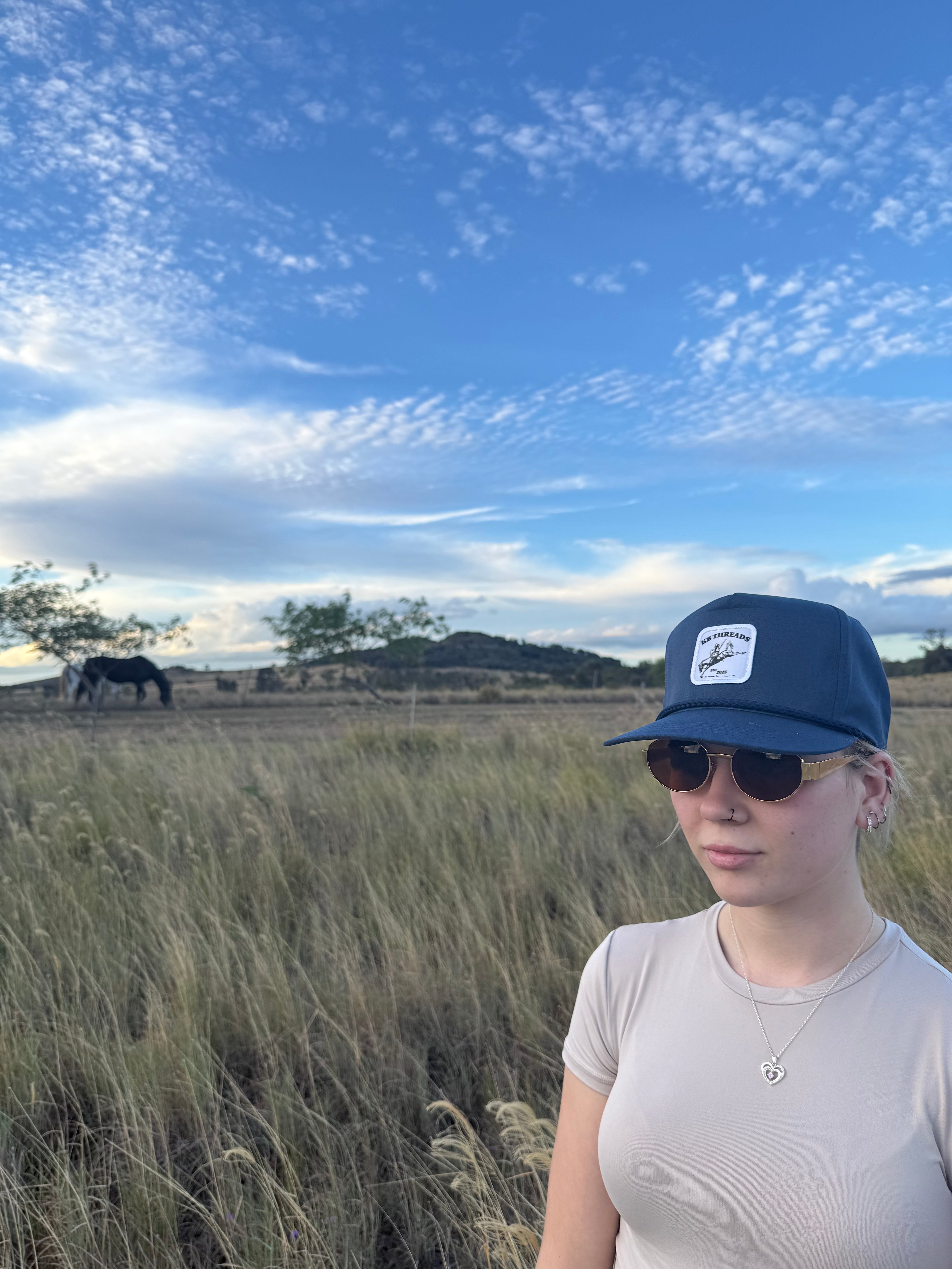 NAVY BLUE ROPER CAP