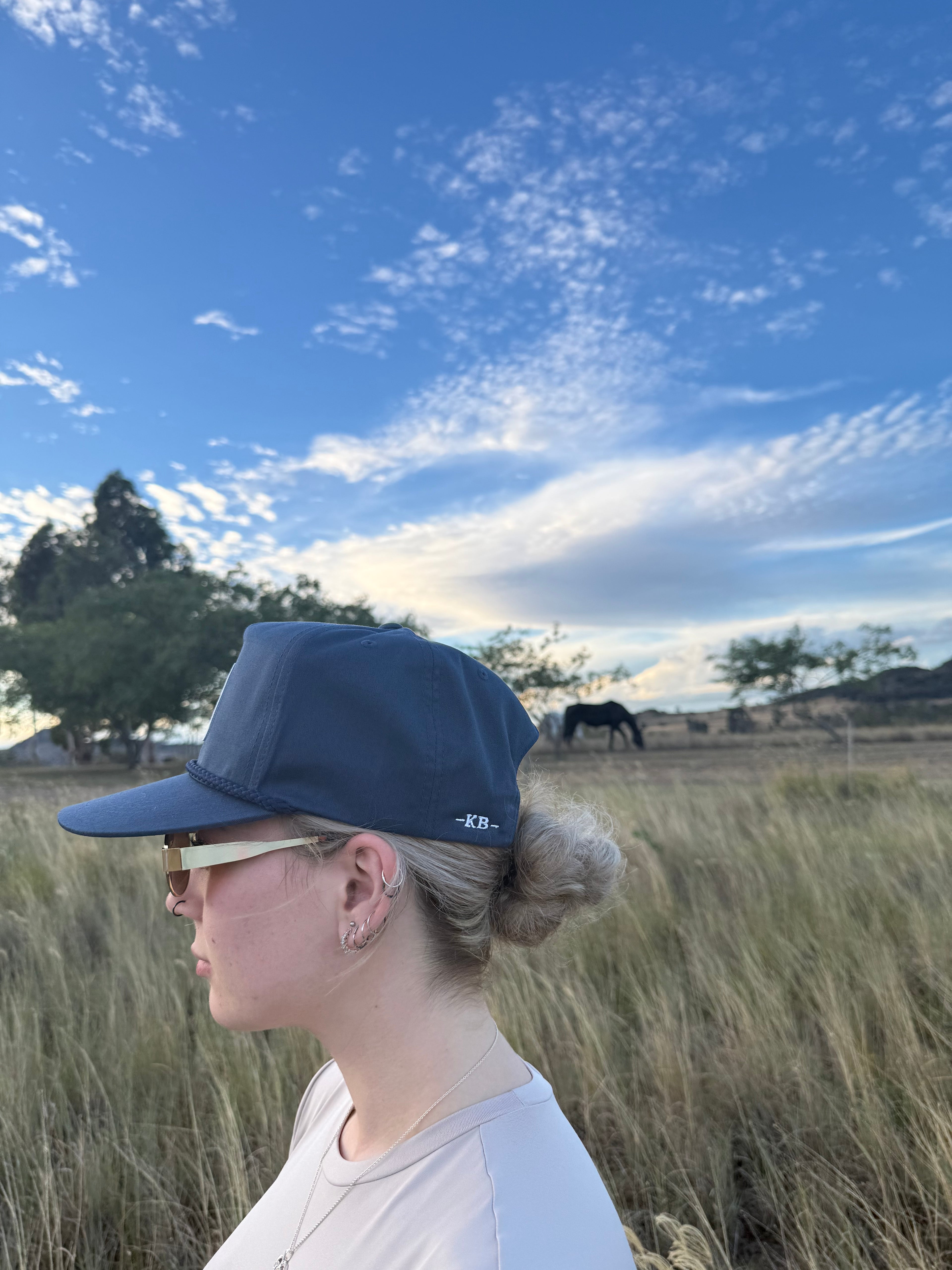 NAVY BLUE ROPER CAP